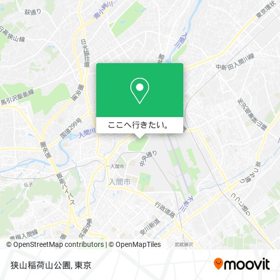 狭山稲荷山公園地図