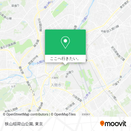 狭山稲荷山公園地図