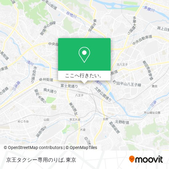 京王タクシー専用のりば地図