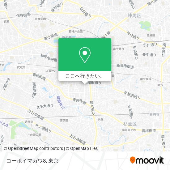 コーポイマガワ8地図