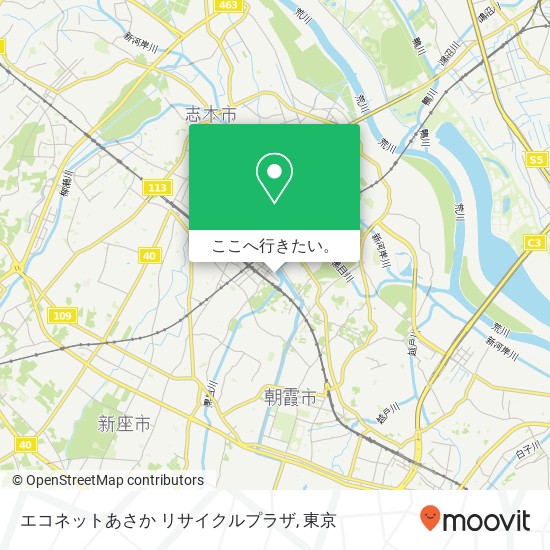 エコネットあさか リサイクルプラザ地図