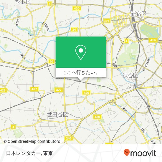 日本レンタカー地図