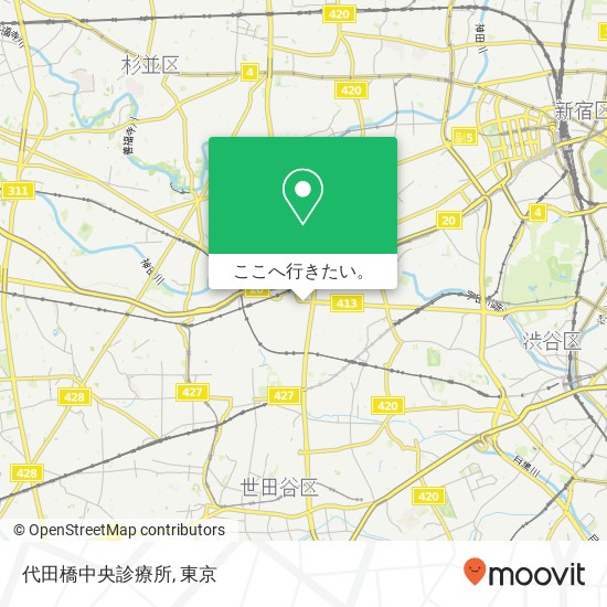 代田橋中央診療所地図