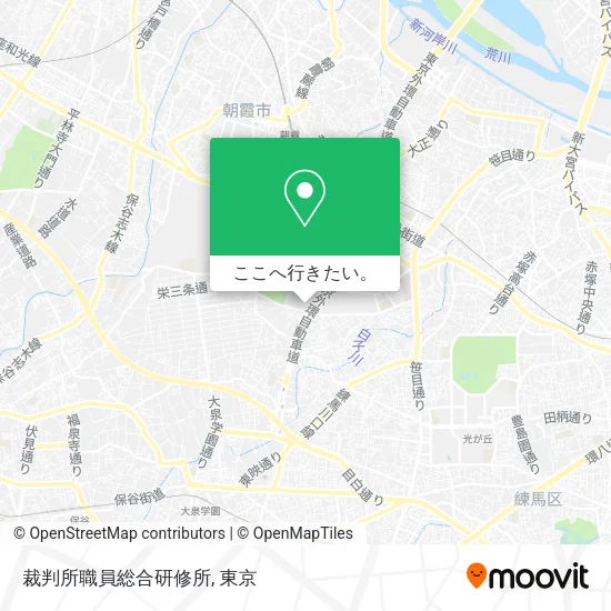 裁判所職員総合研修所地図