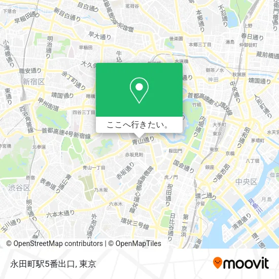 永田町駅5番出口地図