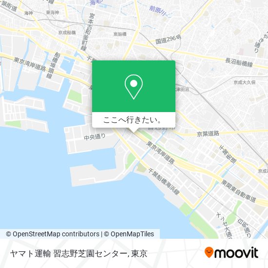 ヤマト運輸 習志野芝園センター地図