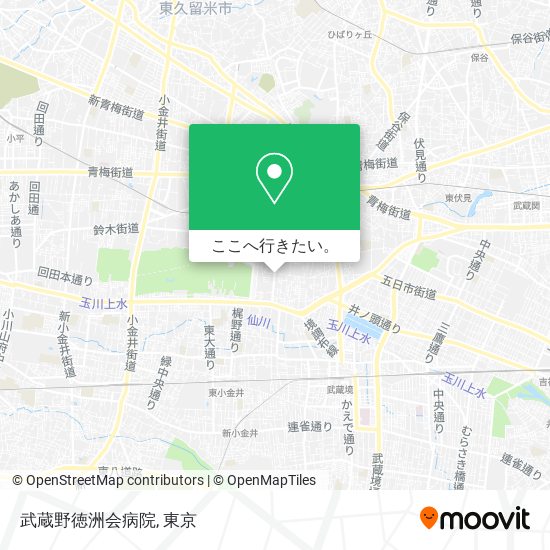 武蔵野徳洲会病院地図