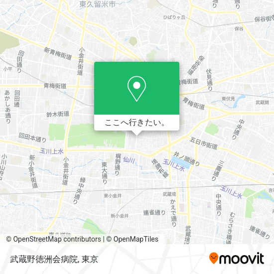 武蔵野徳洲会病院地図