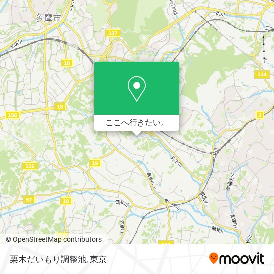 栗木だいもり調整池地図