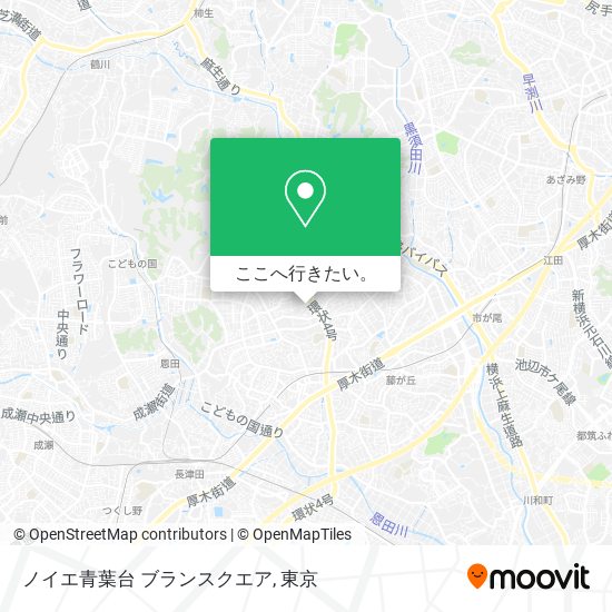 ノイエ青葉台 ブランスクエア地図