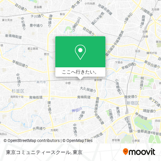 東京コミュニティースクール地図