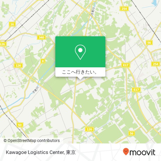 Kawagoe Logistics Center地図