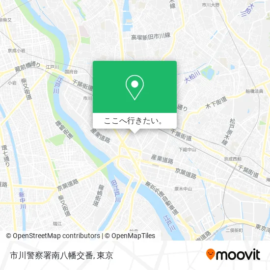 市川警察署南八幡交番地図