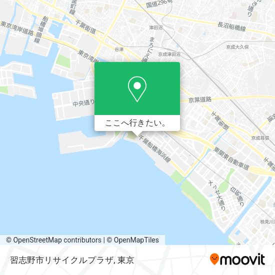 習志野市リサイクルプラザ地図