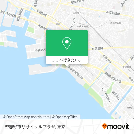 習志野市リサイクルプラザ地図