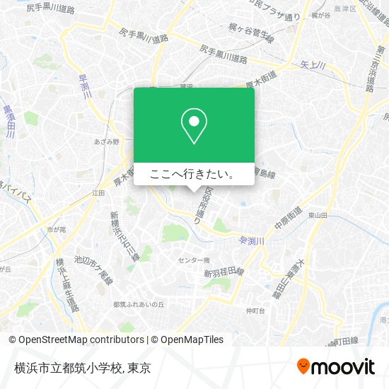 横浜市立都筑小学校地図