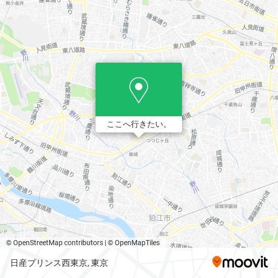 日産プリンス西東京地図