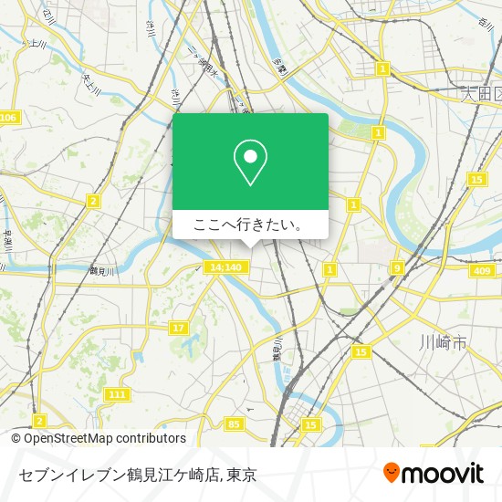 セブンイレブン鶴見江ケ崎店地図