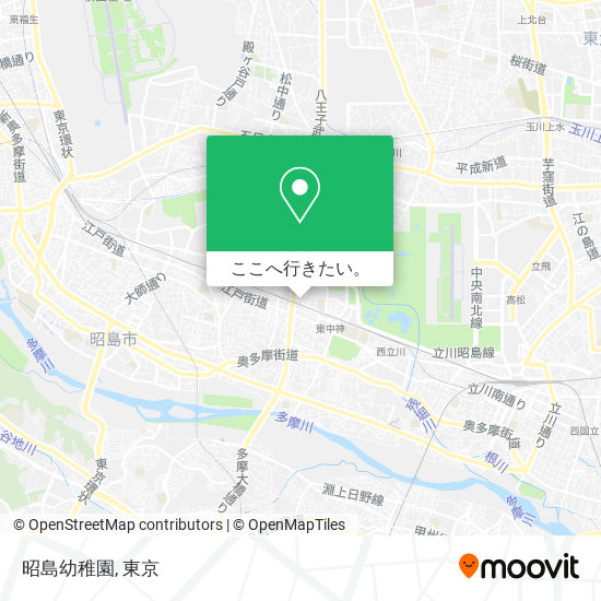 昭島幼稚園地図