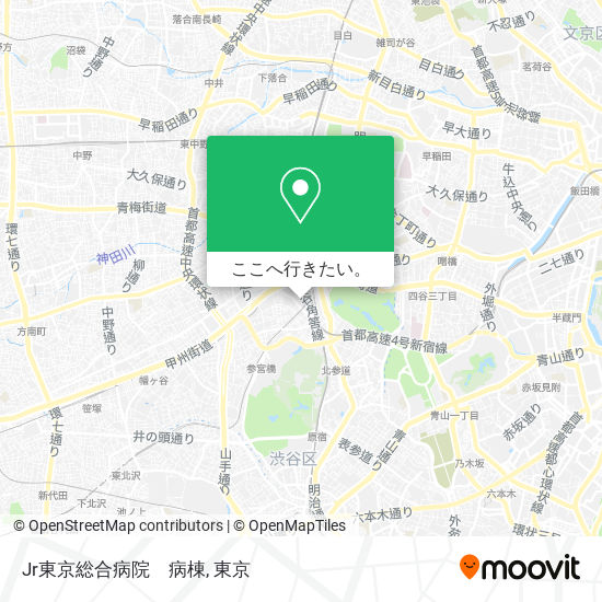 Jr東京総合病院　病棟地図