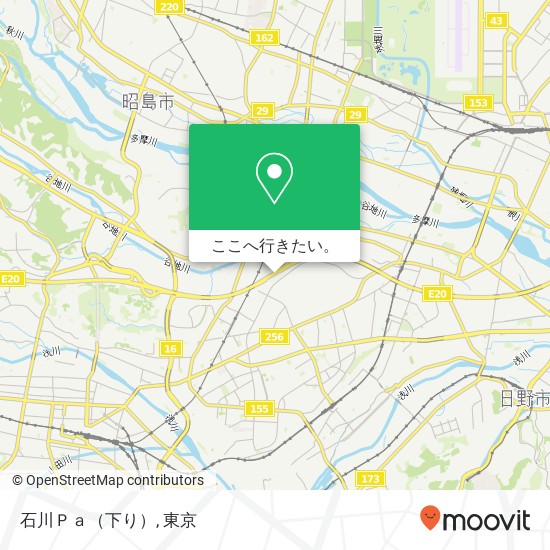 石川Ｐａ（下り）地図