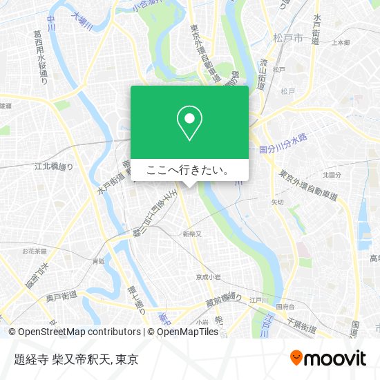 題経寺 柴又帝釈天地図