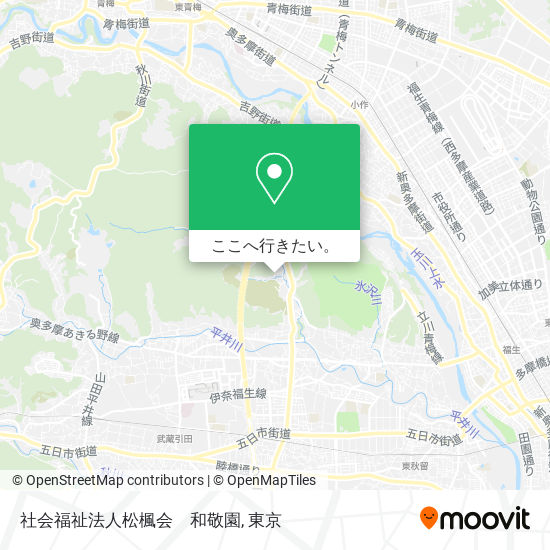 社会福祉法人松楓会　和敬園地図