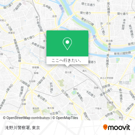 滝野川警察署地図