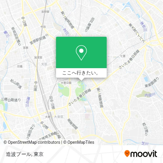 造波プール地図