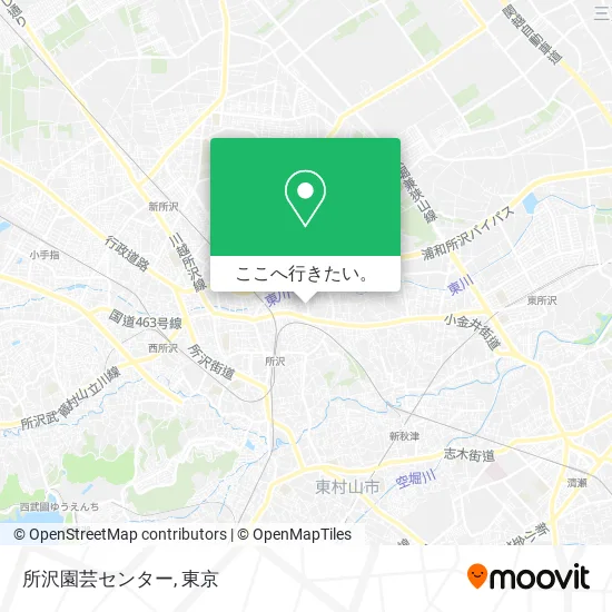 所沢園芸センター地図