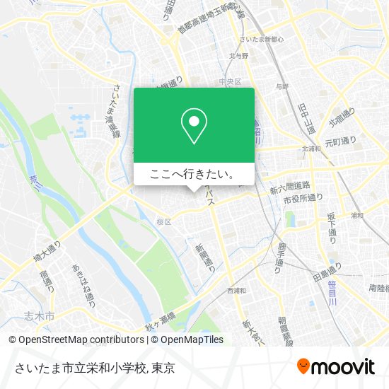 さいたま市立栄和小学校地図