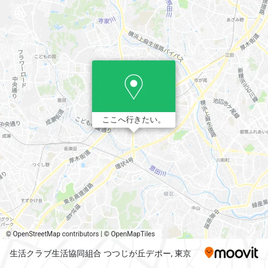 生活クラブ生活協同組合 つつじが丘デポー地図