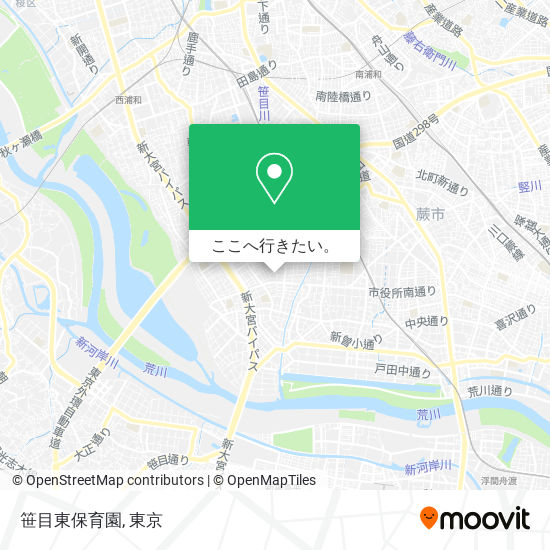 笹目東保育園地図