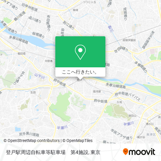 登戸駅周辺自転車等駐車場　第4施設地図