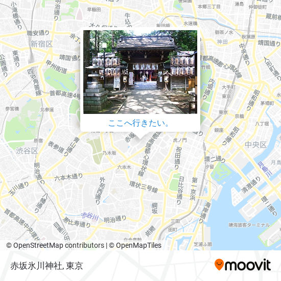 赤坂氷川神社地図