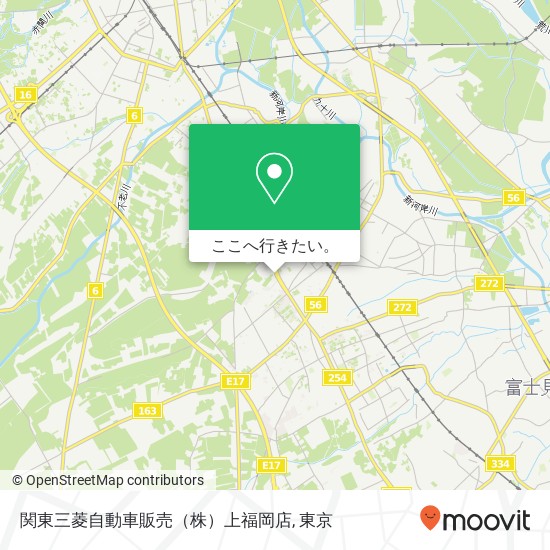 関東三菱自動車販売（株）上福岡店地図