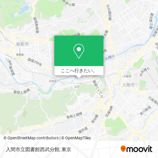 入間市立図書館西武分館地図