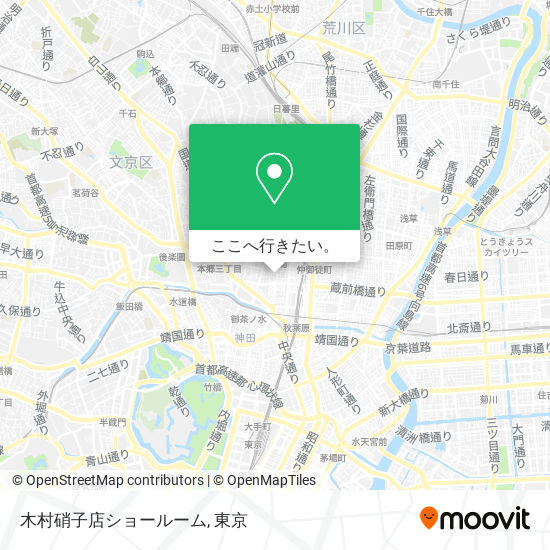 木村硝子店ショールーム地図