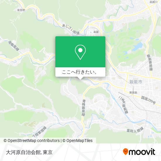 大河原自治会館地図