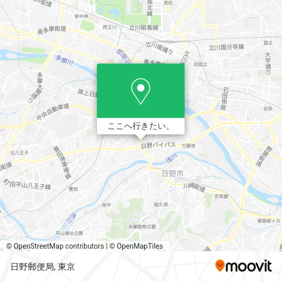 日野郵便局地図