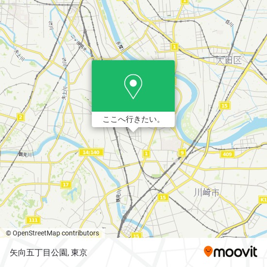 矢向五丁目公園地図