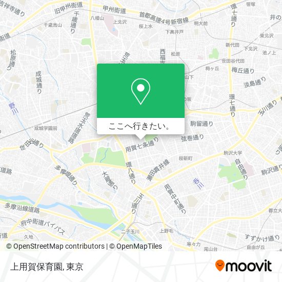 上用賀保育園地図