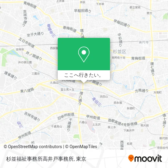 杉並福祉事務所高井戸事務所地図