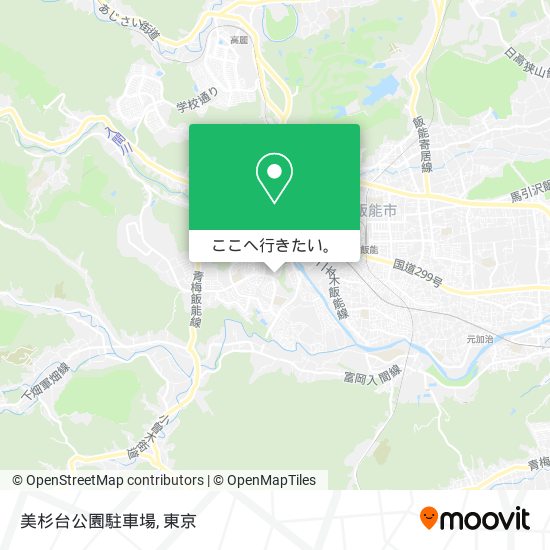 美杉台公園駐車場地図