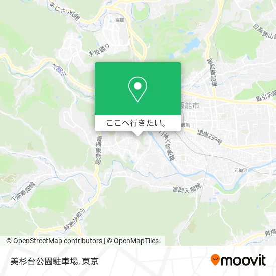 美杉台公園駐車場地図