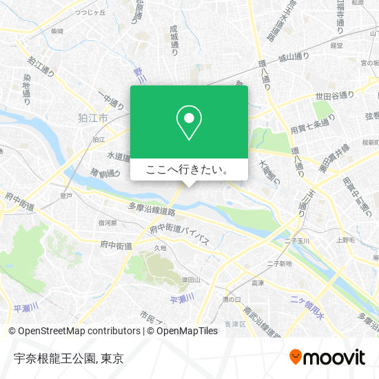 宇奈根龍王公園地図