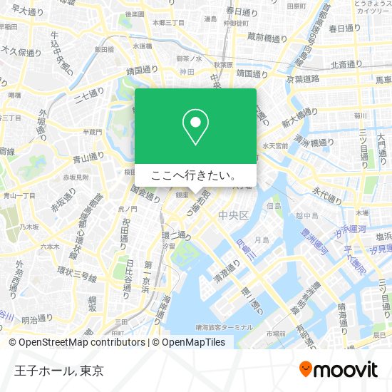 王子ホール地図