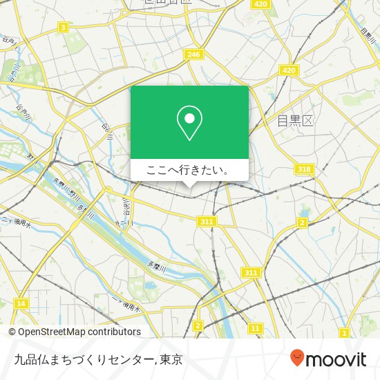 九品仏まちづくりセンター地図