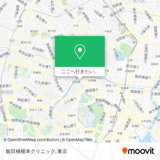 飯田橋榎本クリニック地図