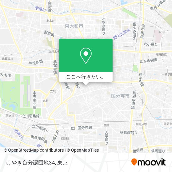 けやき台分譲団地34地図